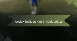 Wesley Sneijder: Karriärhöjdpunkter
